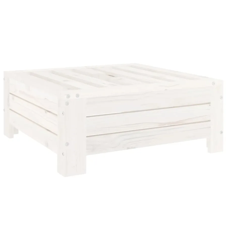 Couvercle de base de parasol blanc bois massif de pin - 6