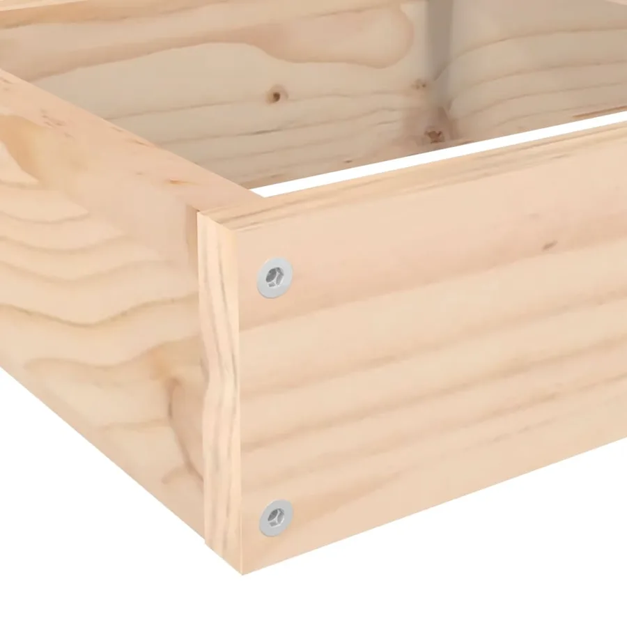 Jardinière de jardin à 4 niveaux 106 x 104,5 x 36 cm Bois de pin massif - 7
