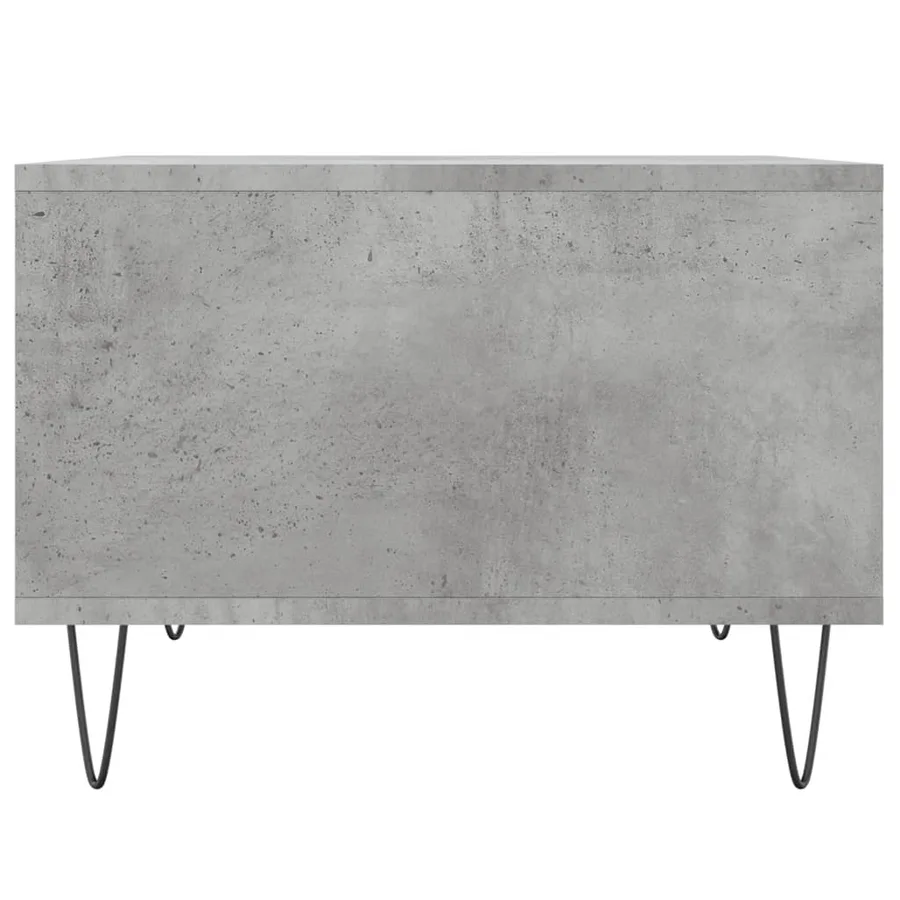 Table basse Gris béton 60x50x36,5 cm Bois d'ingénierie - 5