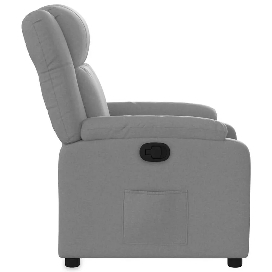Fauteuil inclinable Gris clair Tissu - 8