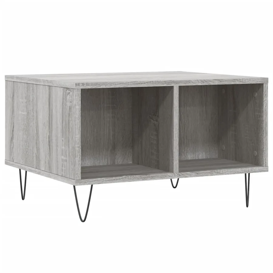 Table basse Sonoma gris 60x50x36,5 cm Bois d'ingénierie - 6