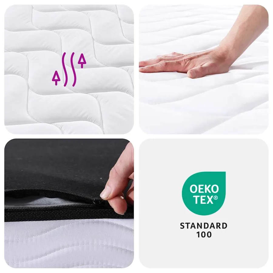 Matelas à ressorts bonnell moyen 200x200 cm - 9
