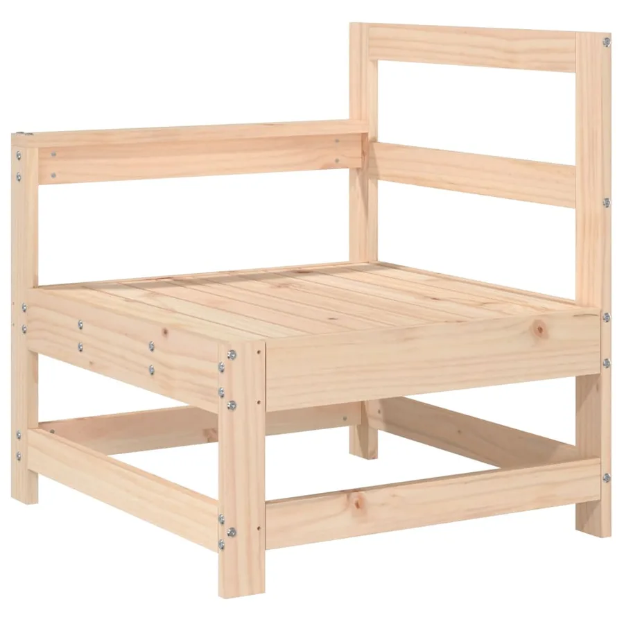 Canapés d'angle de jardin 2 pcs bois de pin massif - 3