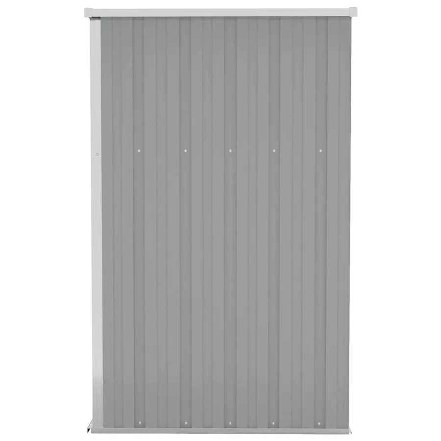 Remise de jardin murale Gris 118x100x178 cm Métal galvanisé - 4