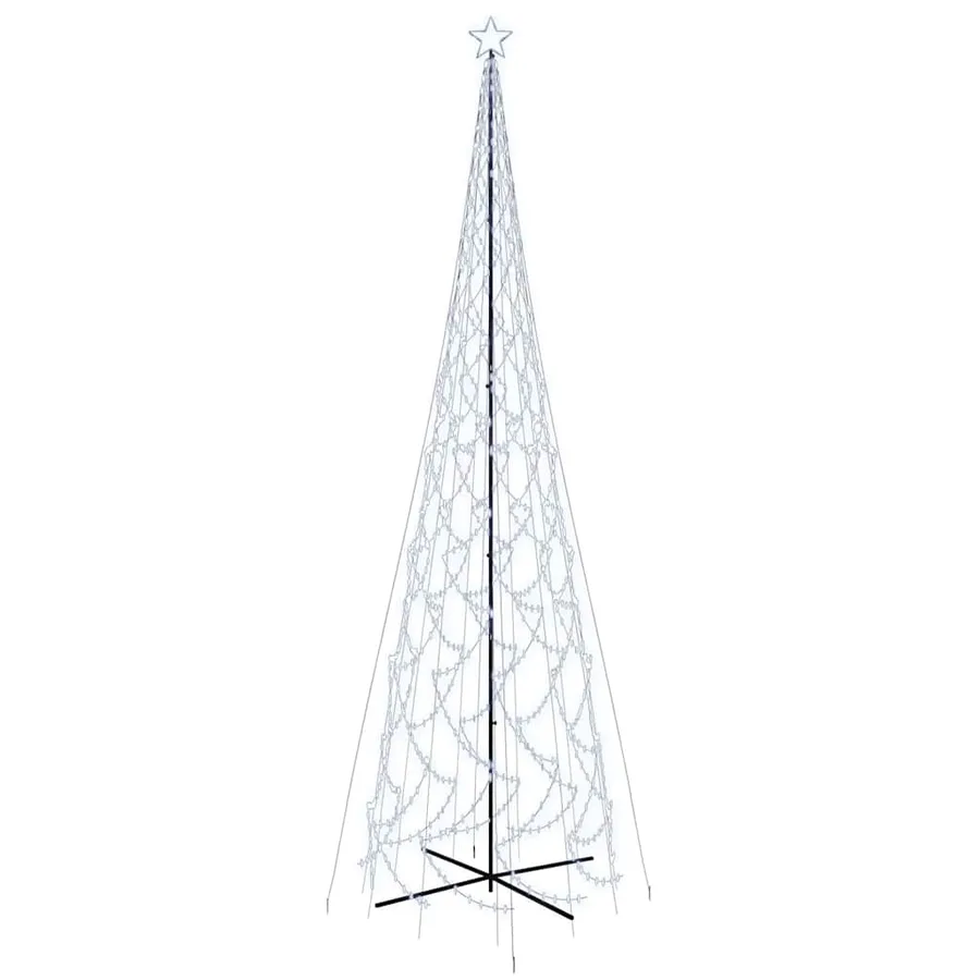 Arbre de Noël cône 3000 LED Blanc froid 230x800 cm - 2