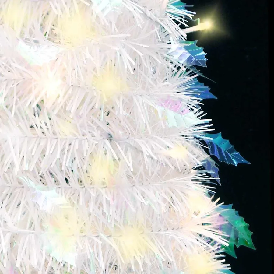 Sapin de Noël artificiel escamotable 50 LED blanc 120 cm - 4