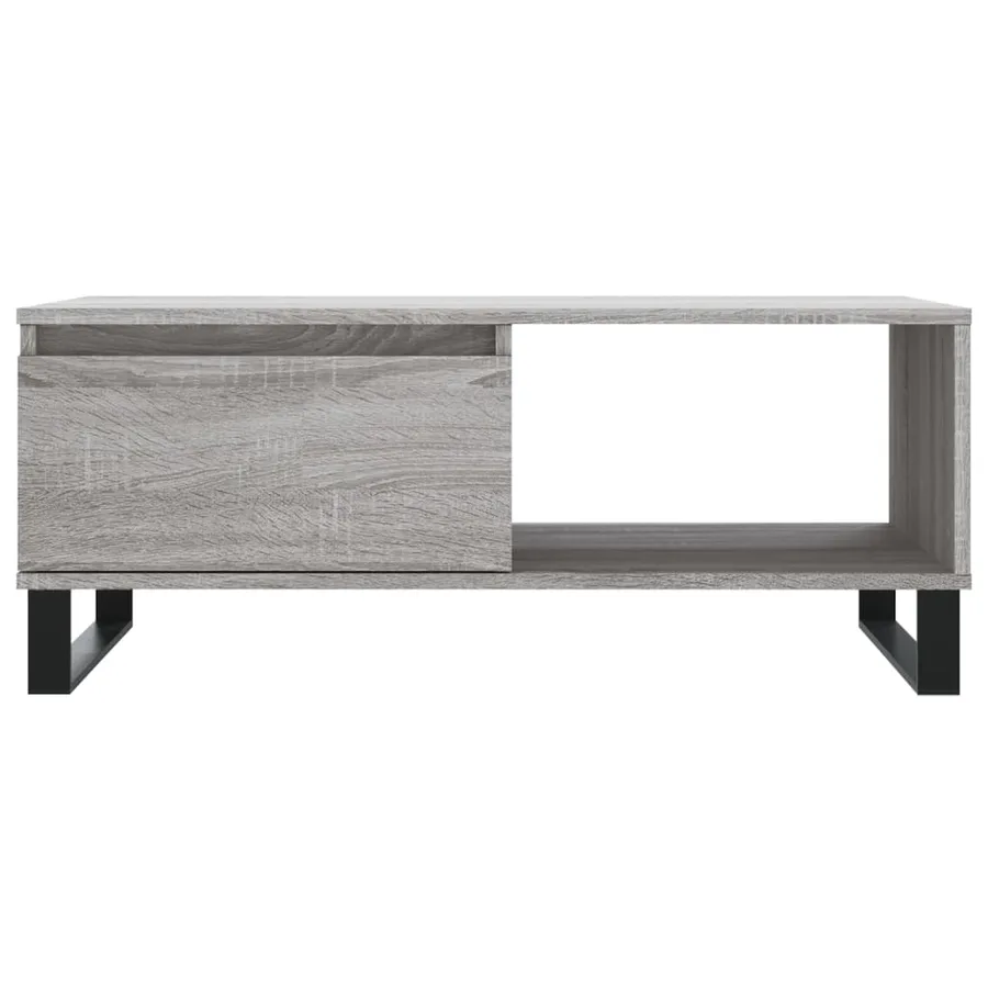 Table basse Sonoma gris 90x50x36,5 cm Bois d'ingénierie - 5