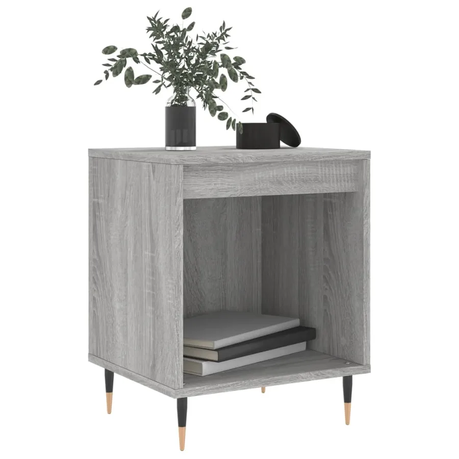 Tables de chevet 2 pcs sonoma gris 40x35x50 cm bois ingénierie - 3