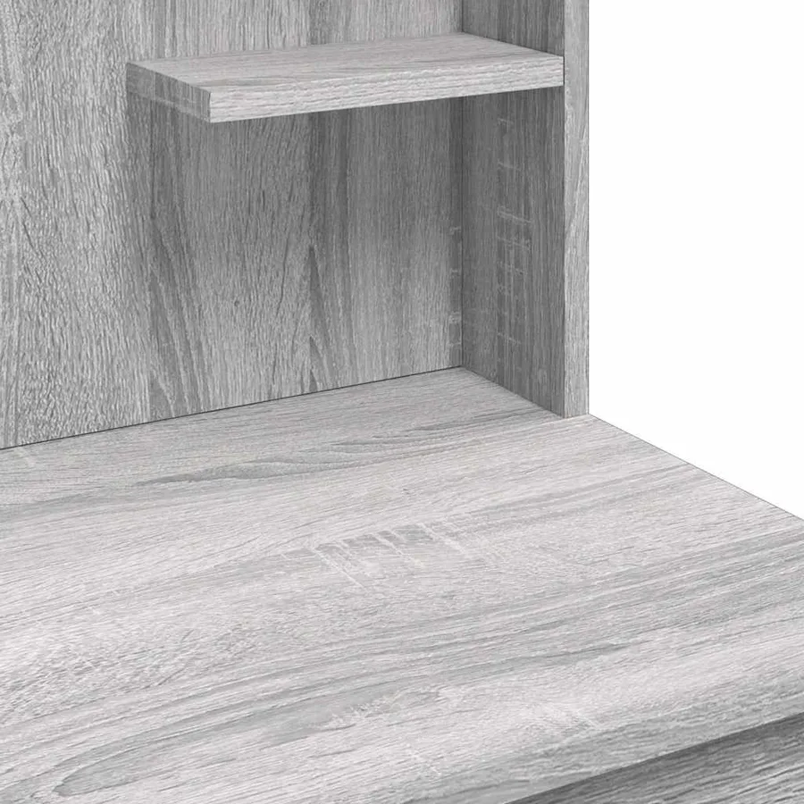 Coiffeuse avec lumières LED sonoma gris 96x40x142 cm - 8