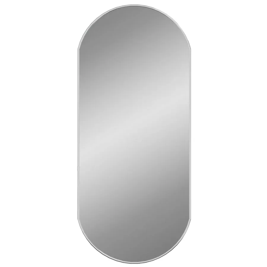 Miroir mural Argenté 80x35 cm Ovale - 2