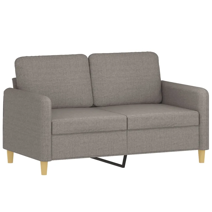 Ensemble de canapés 2 pcs avec coussins Taupe Tissu - 3