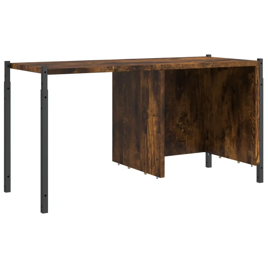 Bibliothèque chêne fumé 72x28x172 cm bois d'ingénierie - 10