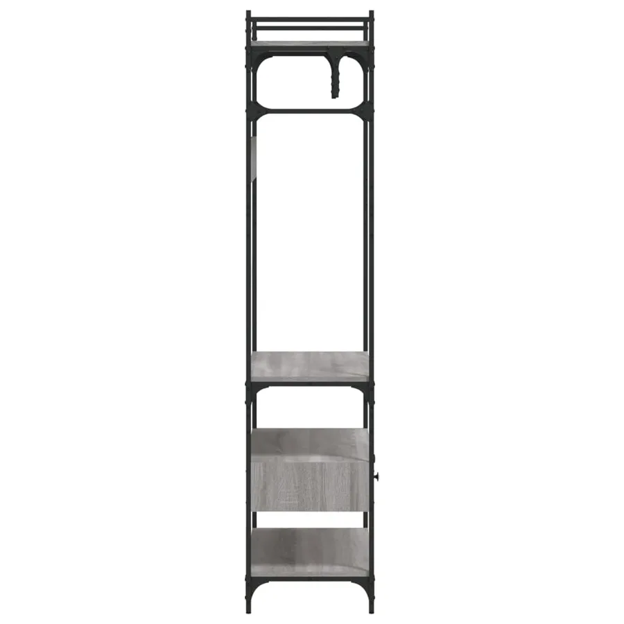 Armoire à tiroirs sonoma gris 89x39x184,5 cm bois d'ingénierie - 7