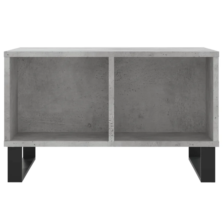 Table basse Gris béton 60x50x36,5 cm Bois d'ingénierie - 4