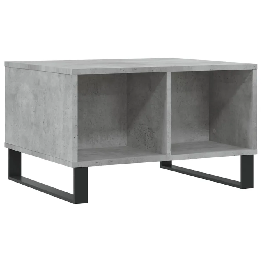 Table basse Gris béton 60x50x36,5 cm Bois d'ingénierie - 6