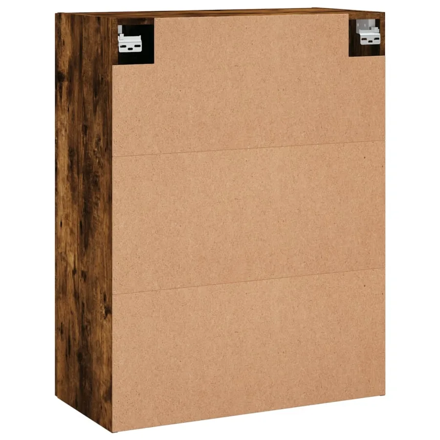 Armoires murales 2 pcs chêne fumé bois d'ingénierie - 8