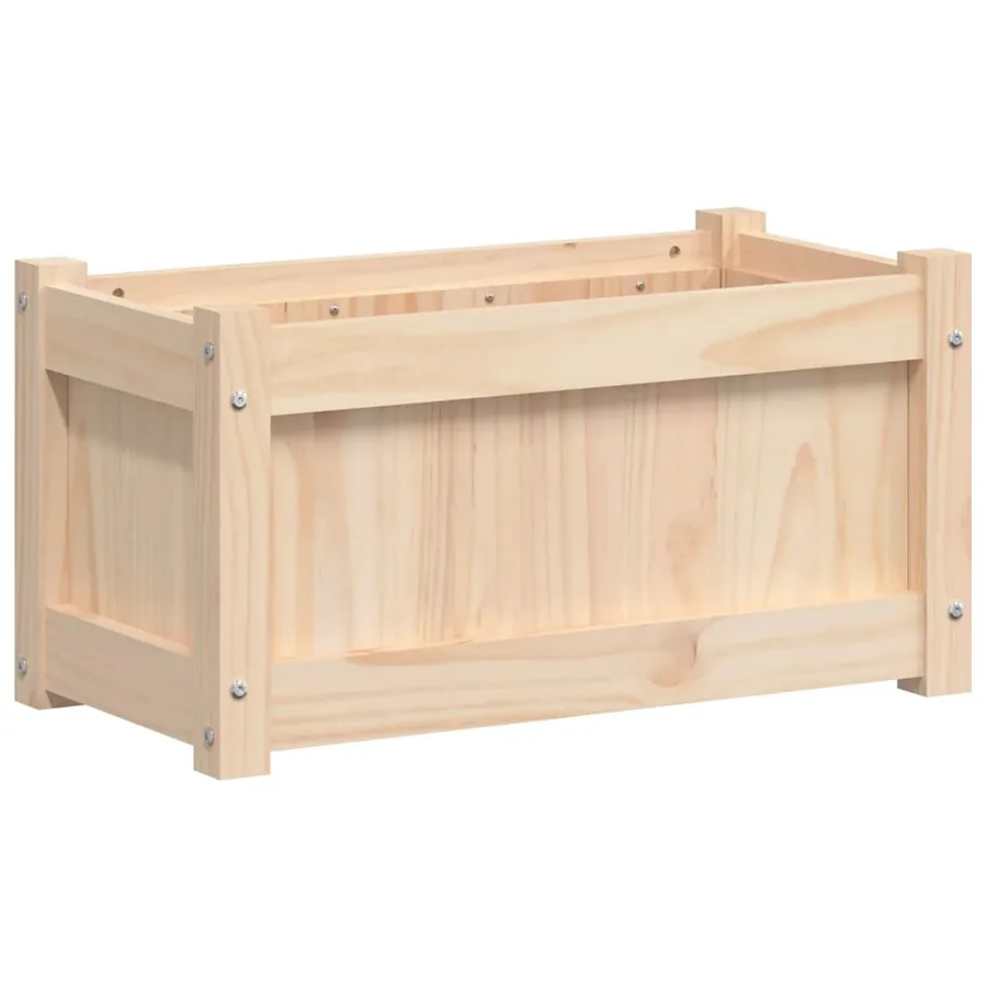 Jardinière d'extérieur 60x31x31 cm bois de pin massif - 2