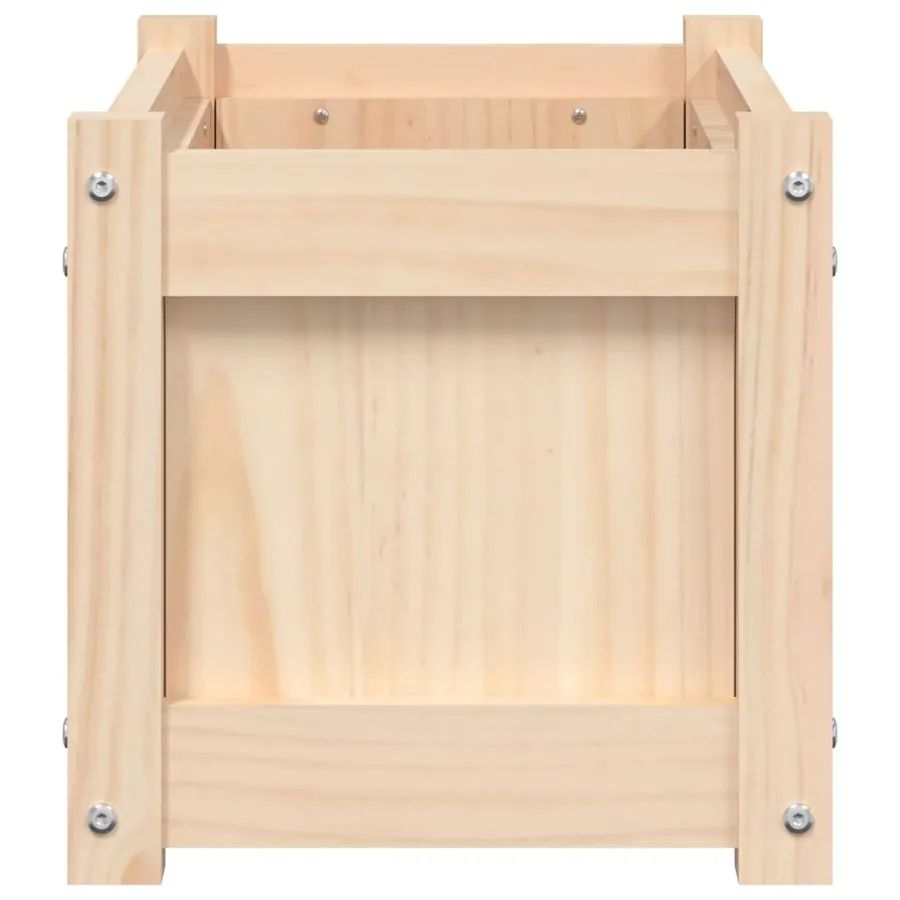 Jardinière d'extérieur 60x31x31 cm bois de pin massif - 6