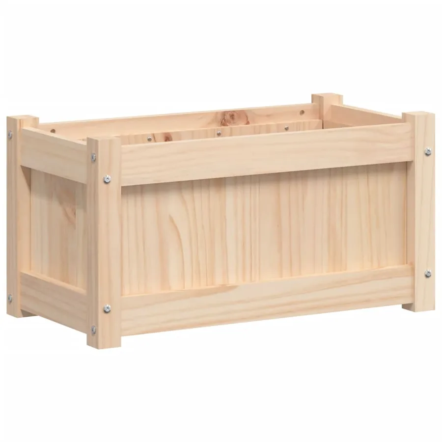 Jardinière d'extérieur 60x31x31 cm bois de pin massif - 7