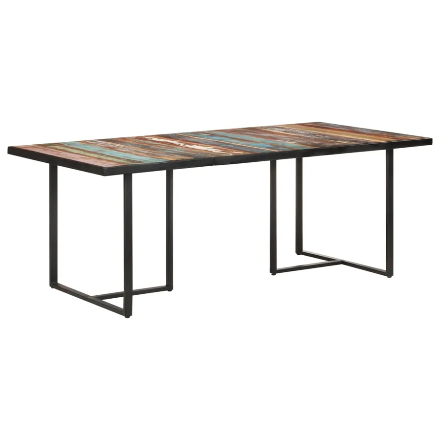 Table de salle à manger 200 cm Bois de récupération massif