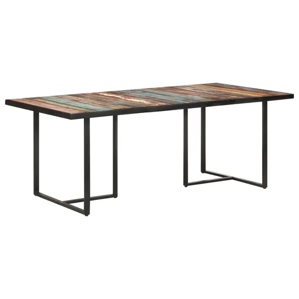 Table de salle à manger 200 cm Bois de récupération massif