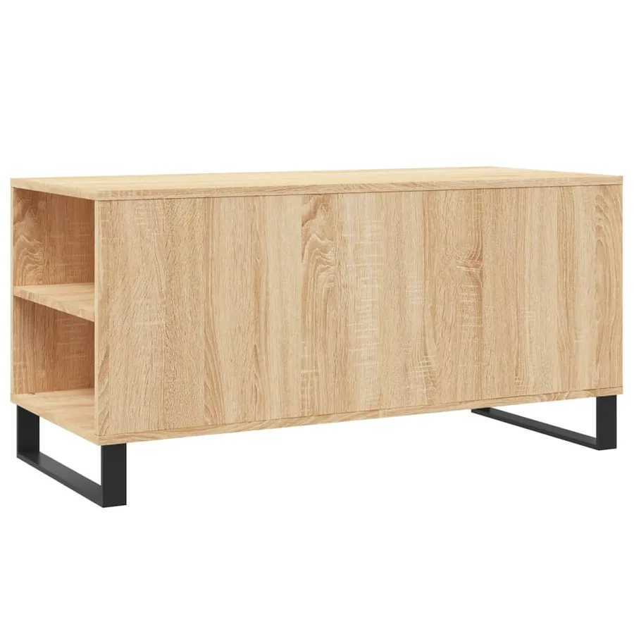 Table basse chêne sonoma 102x44,5x50 cm bois d'ingénierie - 8
