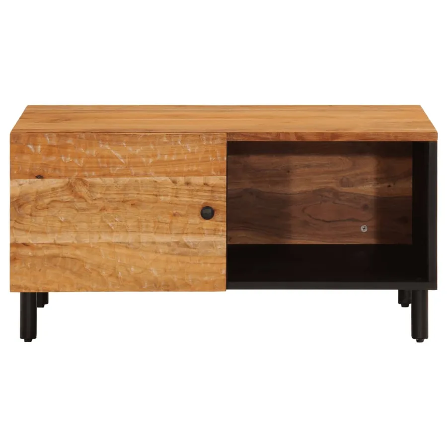 Table basse 80x50x40 cm bois massif d'acacia - 5