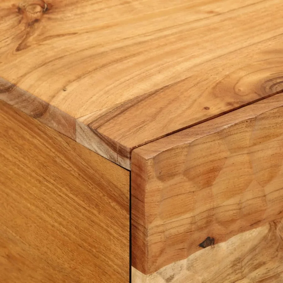 Table basse 80x50x40 cm bois massif d'acacia - 9