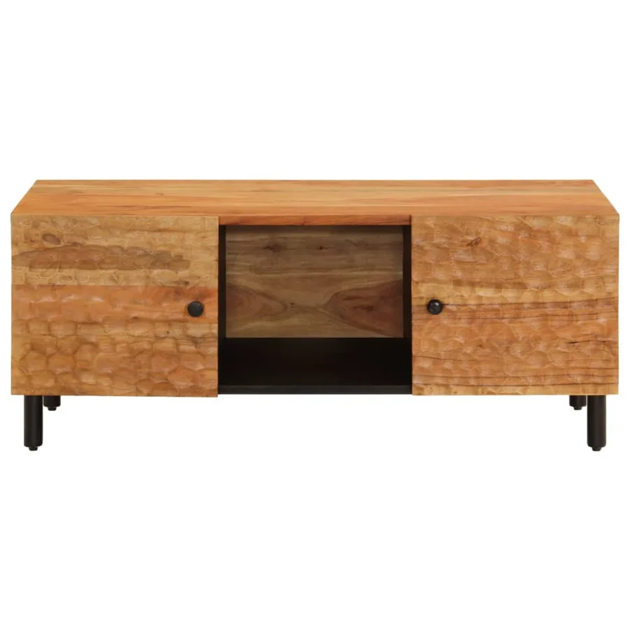 Table basse 100x54x40 cm bois massif d'acacia - 5