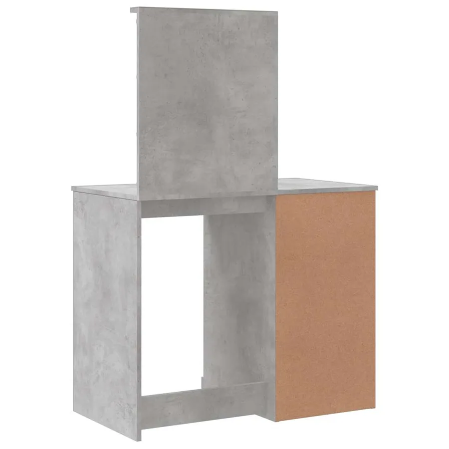 Coiffeuse avec lumières LED gris béton 90x42x132,5 cm - 7