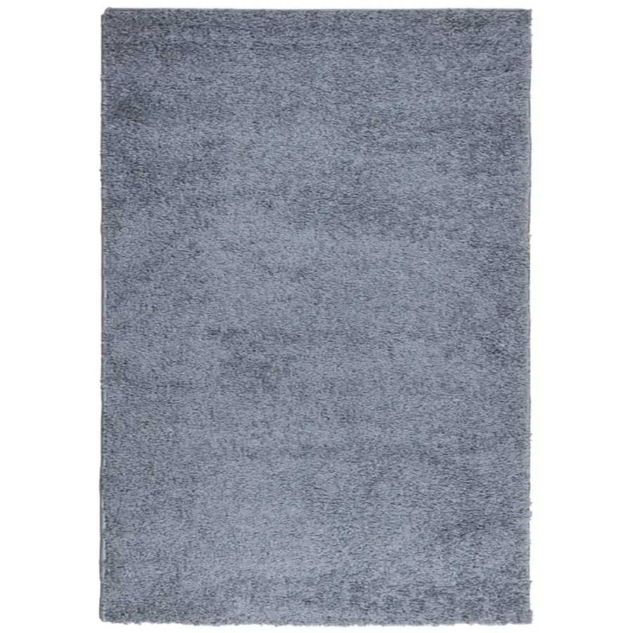 Tapis shaggy PAMPLONA poils longs moderne bleu 140x200 cm - 2
