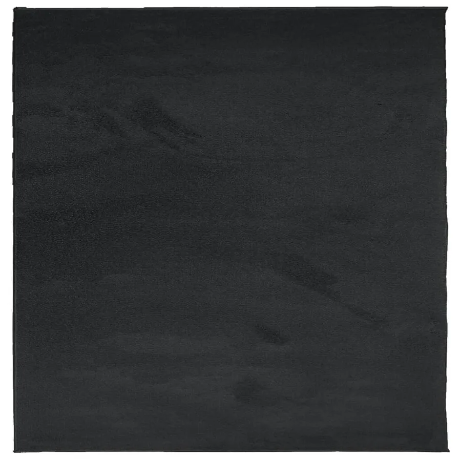 Tapis OVIEDO à poils courts noir 200x200 cm - 9