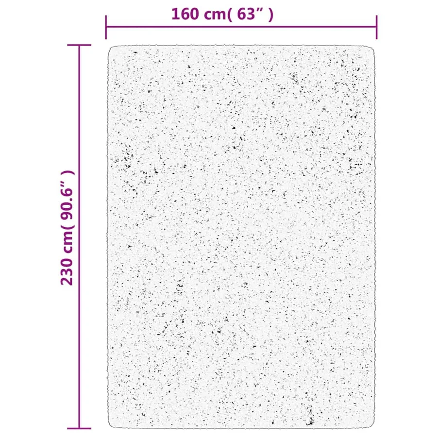 Tapis OVIEDO à poils courts crème 160x230 cm - 10