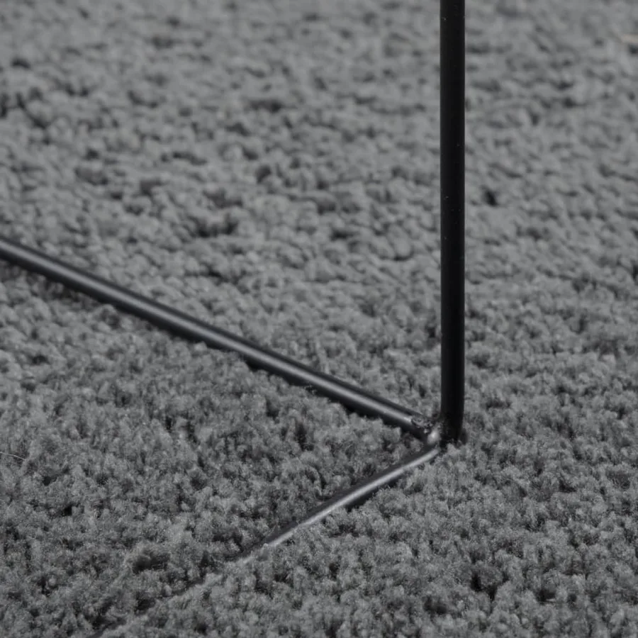 Tapis OVIEDO à poils courts anthracite 120x120 cm - 8