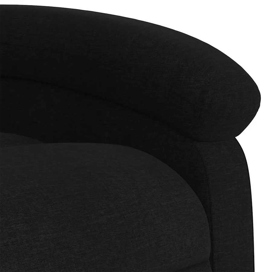 Fauteuil inclinable électrique Noir Tissu - 11