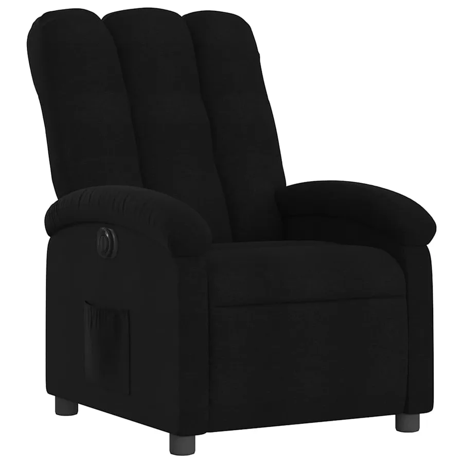 Fauteuil inclinable électrique Noir Tissu - 4