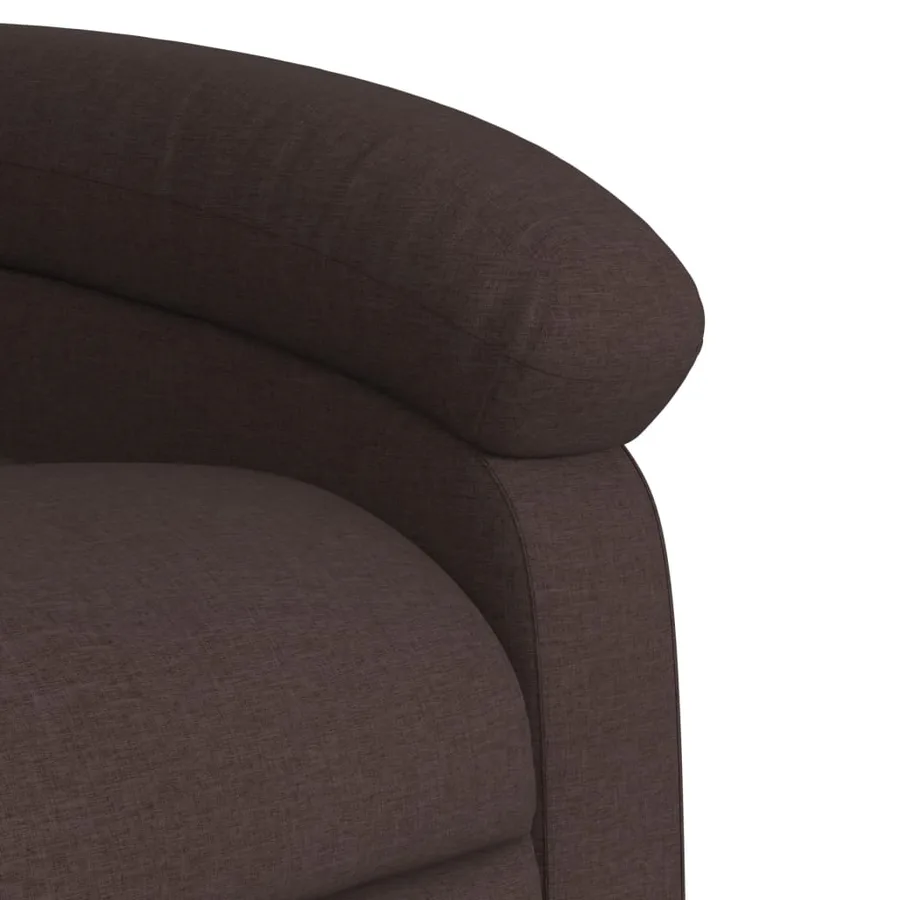 Fauteuil inclinable électrique Marron foncé Tissu - 11