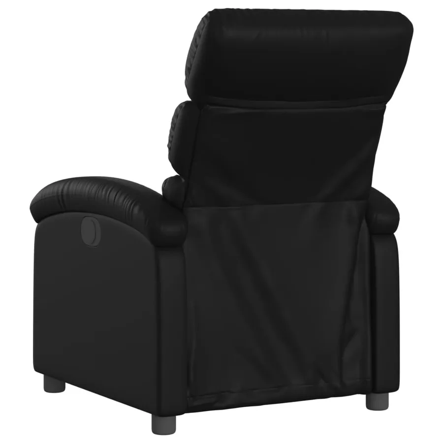 Fauteuil inclinable électrique Noir Similicuir - 5
