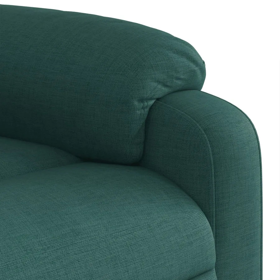 Fauteuil de massage inclinable électrique Vert foncé Tissu - 11