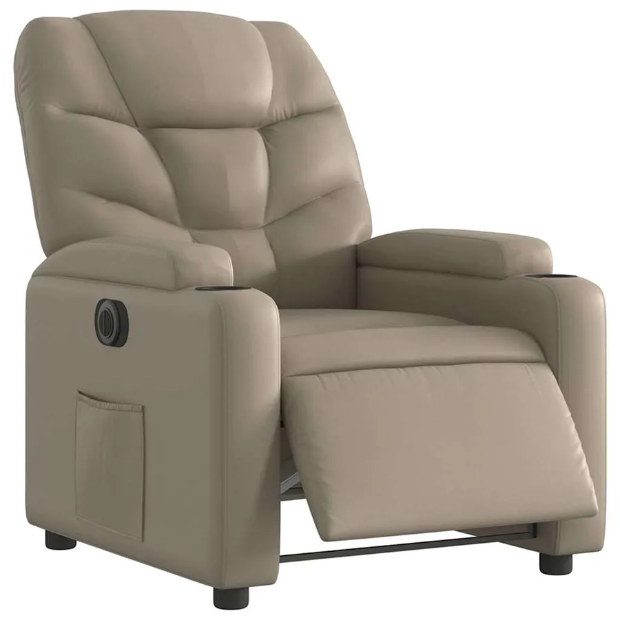 Fauteuil inclinable électrique Cappuccino Similicuir - 3
