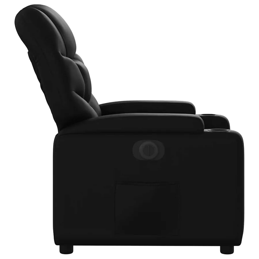 Fauteuil inclinable électrique Noir Similicuir - 10
