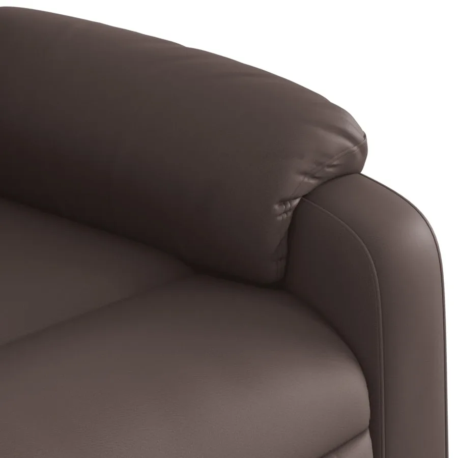 Fauteuil inclinable électrique Marron Similicuir - 11
