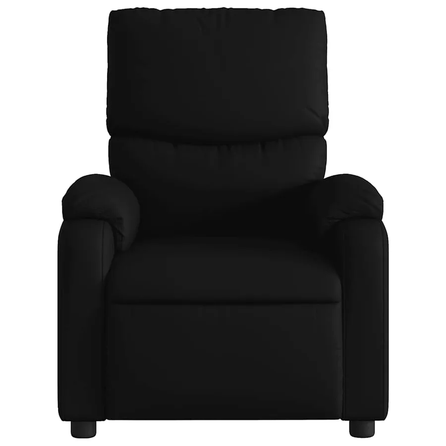 Fauteuil de massage inclinable électrique noir similicuir - 9