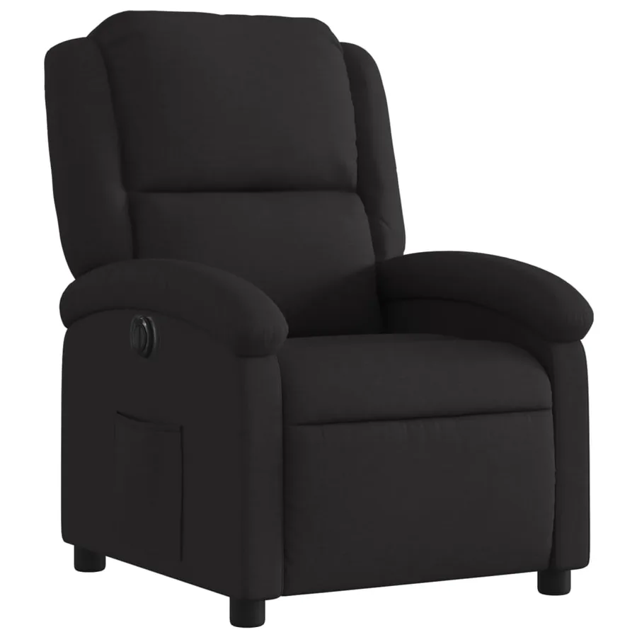 Fauteuil inclinable électrique Noir Tissu - 4