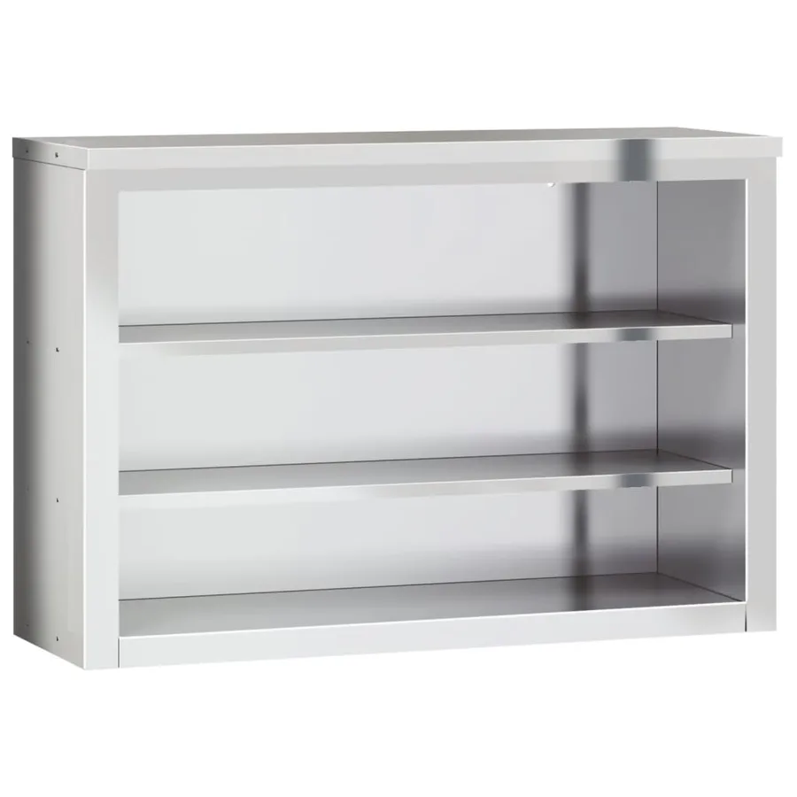 Armoire murale de cuisine avec étagères acier inoxydable - 2