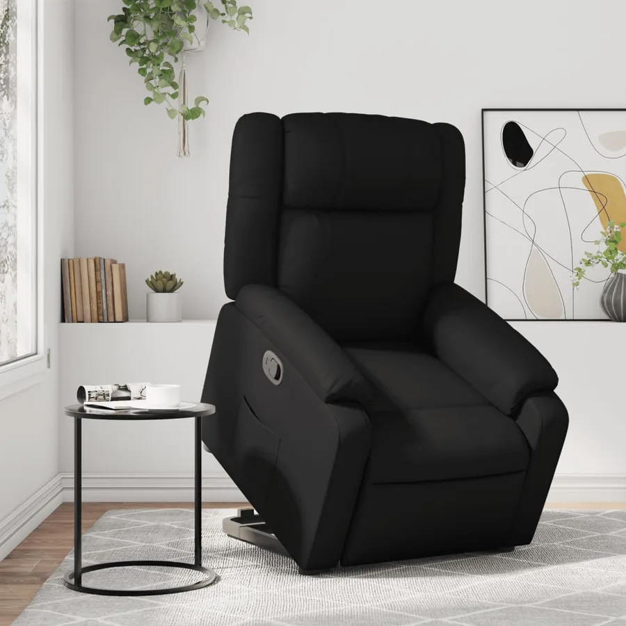 Fauteuil inclinable Noir Similicuir - 16