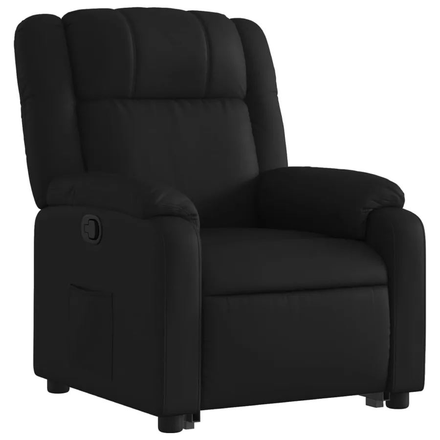 Fauteuil inclinable Noir Similicuir - 4