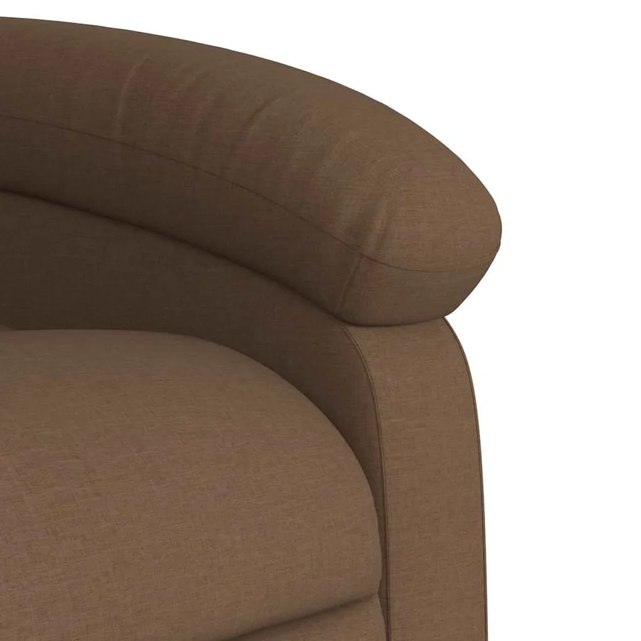 Fauteuil inclinable de massage électrique Marron Tissu - 12
