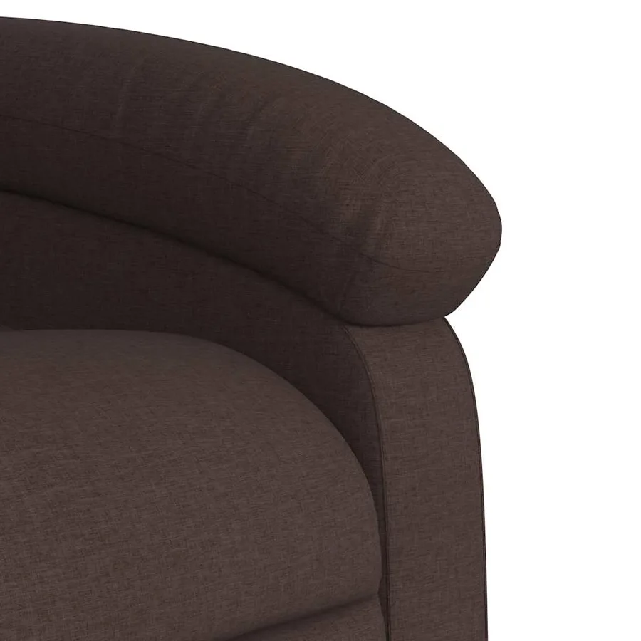 Fauteuil inclinable électrique marron foncé tissu - 12