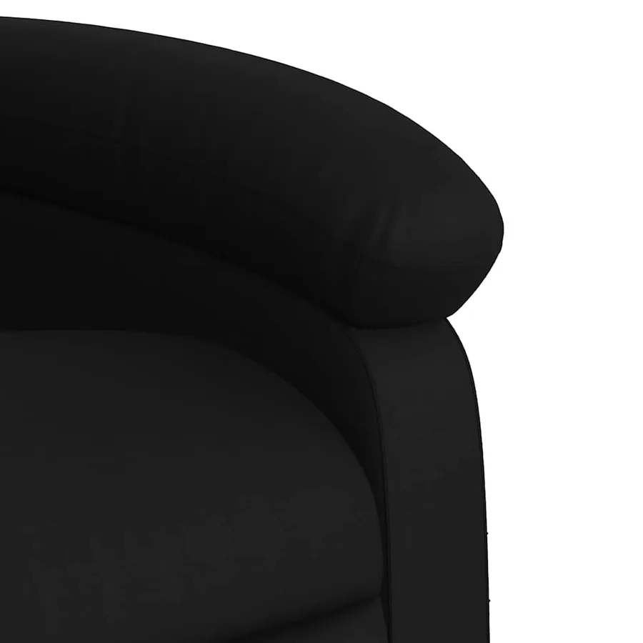 Fauteuil inclinable de massage Noir Similicuir - 11